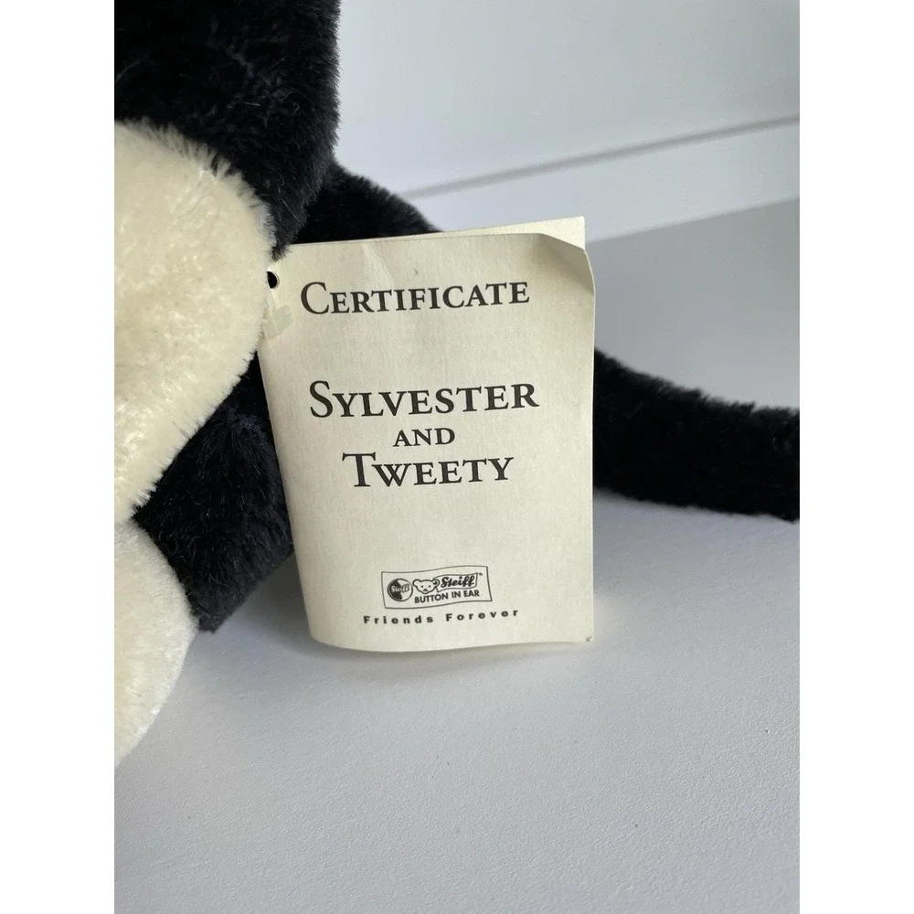 Steiff Sylvester Looney Tunes LE 2500 plush stuffed animal 1998 Made in Germany - Picture 6 of 14